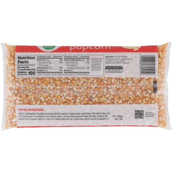 Food Club Yellow Popcorn Kernels