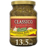 Sauce et tartinade au pesto traditionnel Classico au basilic