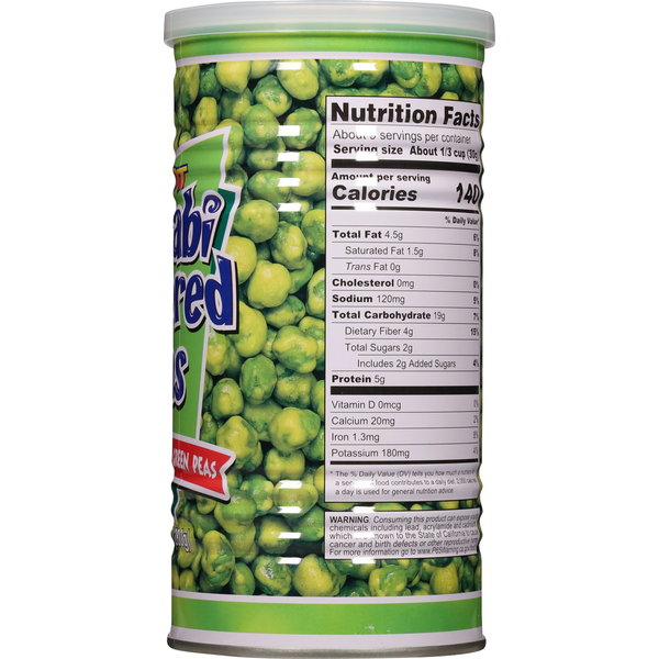 Hapi Snacks Pois Verts Aromatisés au Wasabi