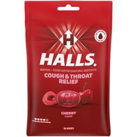 Halls Cherry Cough Drops - Soothing Throat Relief
