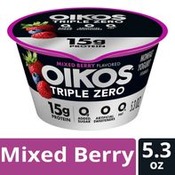 Yogur Griego Oikos Triple Zero Sabor Mezcla de Berries