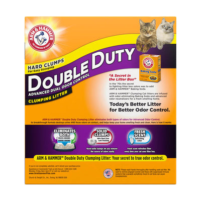Arena de Gato Arm & Hammer Double Duty Control Avanzado de Olores