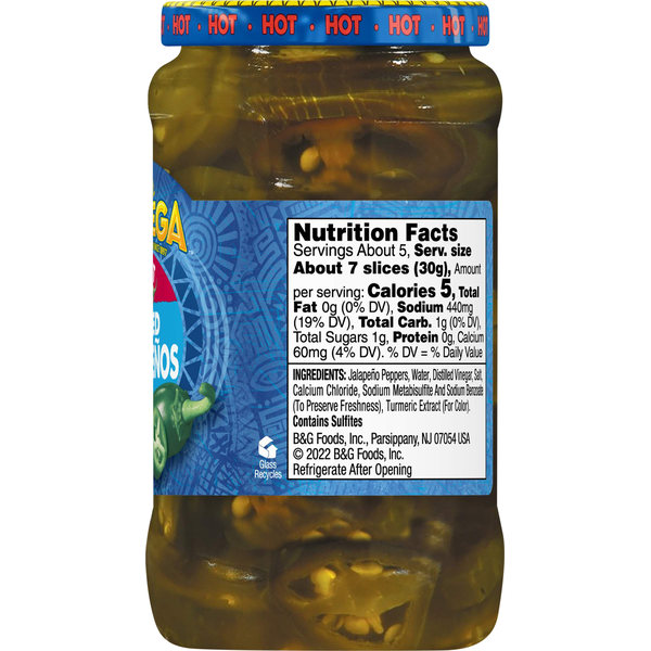 Jalapeños en rodajas picantes Ortega - Sabor premium