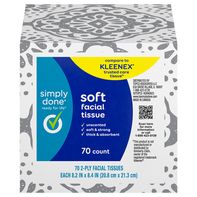 Simply Done Soft 2-Ply Unscented Facial Tissue