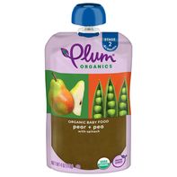 Comida para bebés de pera, espinaca y guisante de Plum Organics