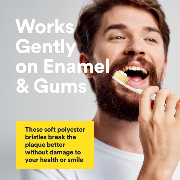 Brosse à dents rouge antimicrobienne Mouth Watchers pour adultes