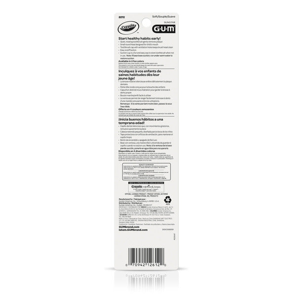 Brosse à dents électrique Sunstar GUM pour enfants, 3+