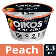 Yogur Griego Oikos Triple Zero Sabor Durazno