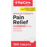 TopCare Regular Strength Pain Relief Tablets, 325 mg