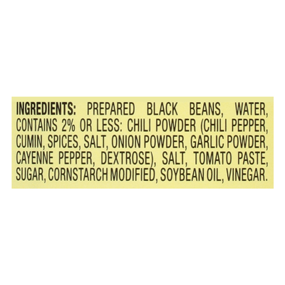 Kuner's Black Beans with Cumin & Chili Spices