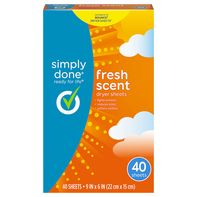 Simply Done Fresh Scent Dryer Sheets