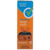 Bolsas de Basura Grandes con Cierre de Cuerda Simply Done