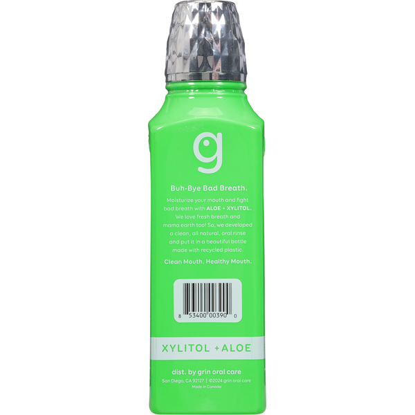 Grin Oral Care FLOSSPYX Rince-bouche Super Menthe Fraîche