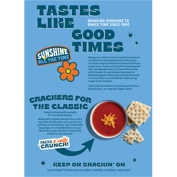 Crackers salés classiques biologiques Back to Nature