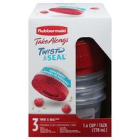 Contenants de stockage alimentaire Rubbermaid Twist & Seal, 1,6 pi³