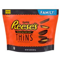 Reese's THiNS Coupes de Chocolat Noir et Beurre de Cacahuète - Pack Familial