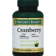 Complément alimentaire à base de canneberge Nature's Bounty 4200 mg