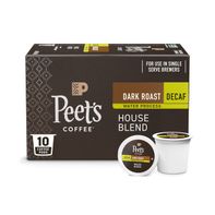 Peet's Coffee Decaf House Blend, Dark Roast Pods