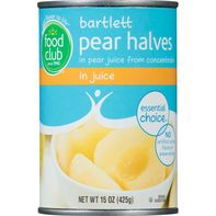 Food Club Bartlett Pear Halves in Juice
