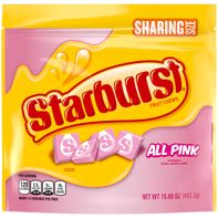 STARBURST All Pink Fruit Chews Chewy Candy Sharing Size