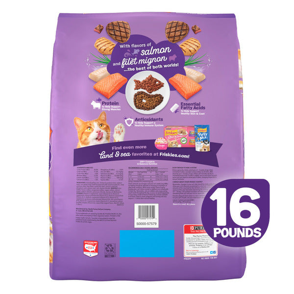 Purina Friskies Comida Seca para Gatos, Favoritos Surfin' & Turfin'
