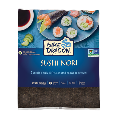Blue Dragon Sushi Nori - Hojas de Alga de Calidad Premium