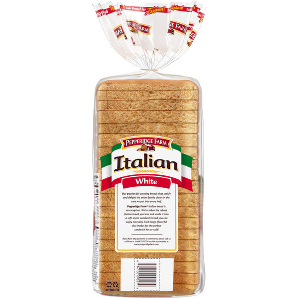 Pain blanc italien sans graines Pepperidge Farm