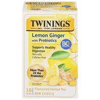 Té de hierbas con sabor a limón y jengibre de Twinings