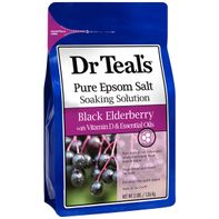 Dr Teal’s Pure Epsom Salt Soak, Black Elderberry