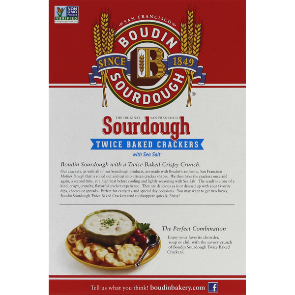 Boudin Sourdough Crackers with Sea Salt - Twice Baked