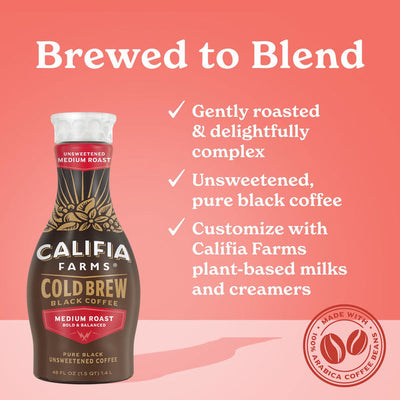 Café Cold Brew Pure Black Medium Roast de Califia Farms