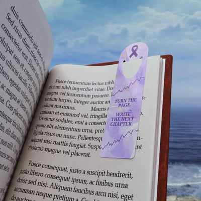 Lavender Turn the Page Metal Bookmark