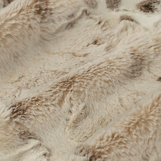 Tela de Lynx Ártico Luxe Cuddle en Taupe Hielo - 58"/60" por Yarda