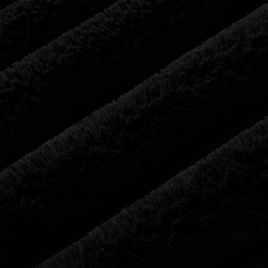 Luxe Cuddle Bunny Black 58"/60" Fabric per Yard