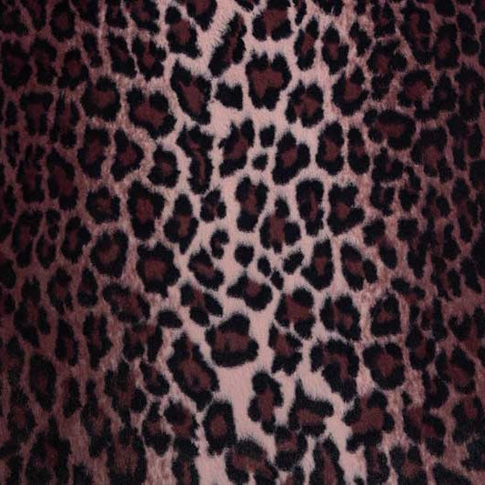 Black Cherry Luxe Cuddle Bunny Leo Fabric - 58"/60" per yard