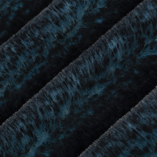 Tissu Luxe Cuddle Frosted Baby Seal Bayou/Noir - 58"/60" par yard
