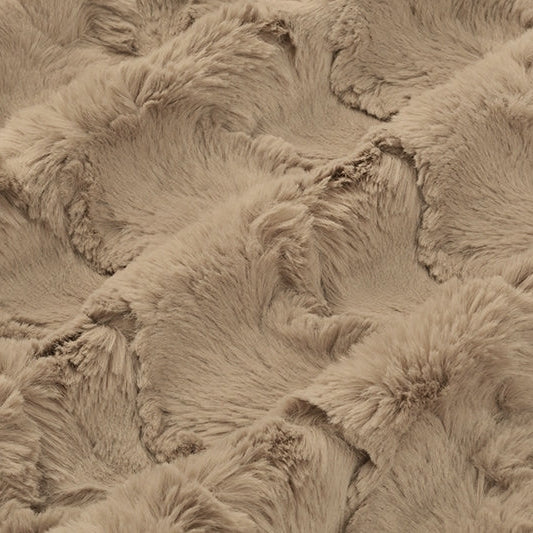 Tela Luxe Cuddle Glacier Simply Taupe - 58" de ancho