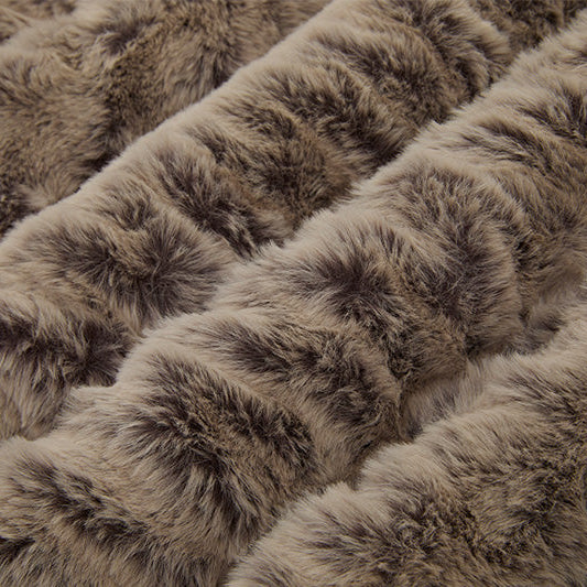 Tela Luxe Cuddle Iced Milan Chocolate/Almendra por Yarda