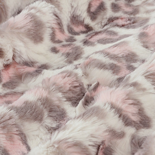 Tela de Leopardo Blush Luxe Cuddle - Suave y Estilosa