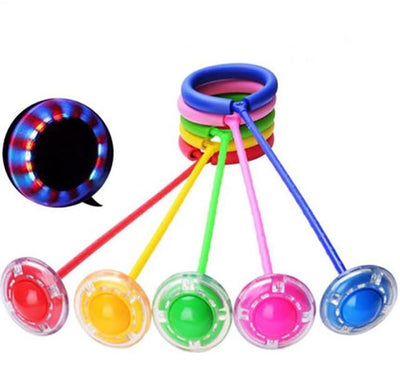 LED Flash Wheel Jumping Ball - Fitness Skipping Rope