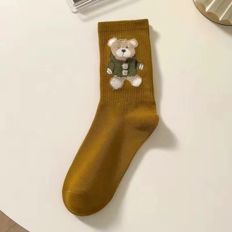 Chaussettes Crew Petit Ours pour Enfants - Tendance et Polyvalentes