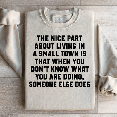 Sudadera Vivir en un pueblo pequeño