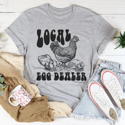 Camiseta del distribuidor local de huevos