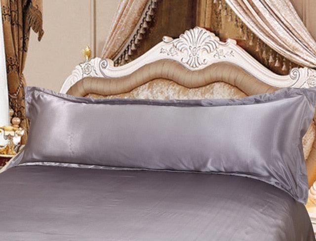 Premium Brown Satin Long Pillowcase for Ultimate Comfort