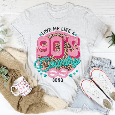 Camiseta "Ámame como una canción country de los 90"