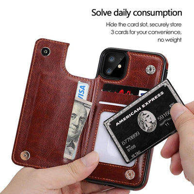 Étui en Cuir Premium pour iPhone 14/13/12/11 Series