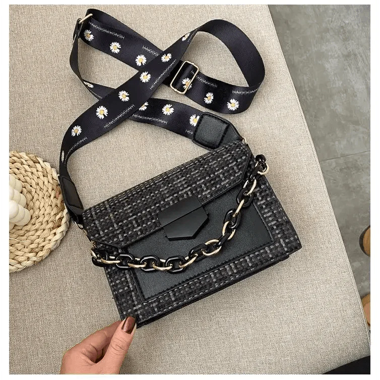 Chic Wide Strap Shoulder Bags for Women - Designer Handbags & Crossbody Purses - Korvel
