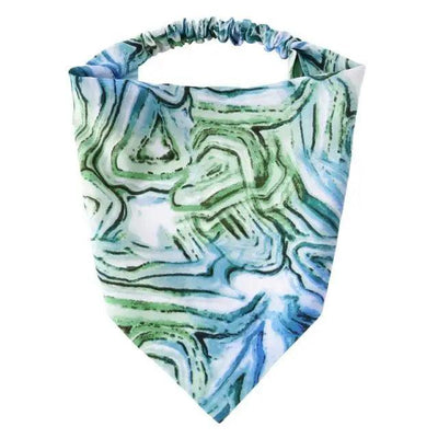 Chic Vintage Floral Knot Headband for Women - Soft Elastic Hair Accessory - Korvel