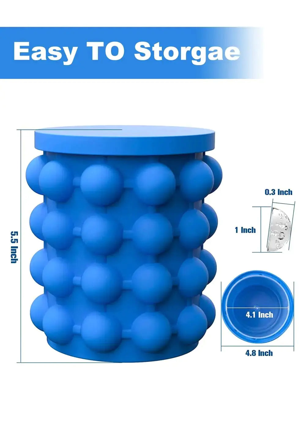 Premium Silicone Ice Maker for Effortless Entertaining