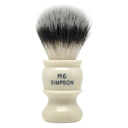 Brocha de Afeitar de Fibra Sintética de Grado Soberano Simpson M6